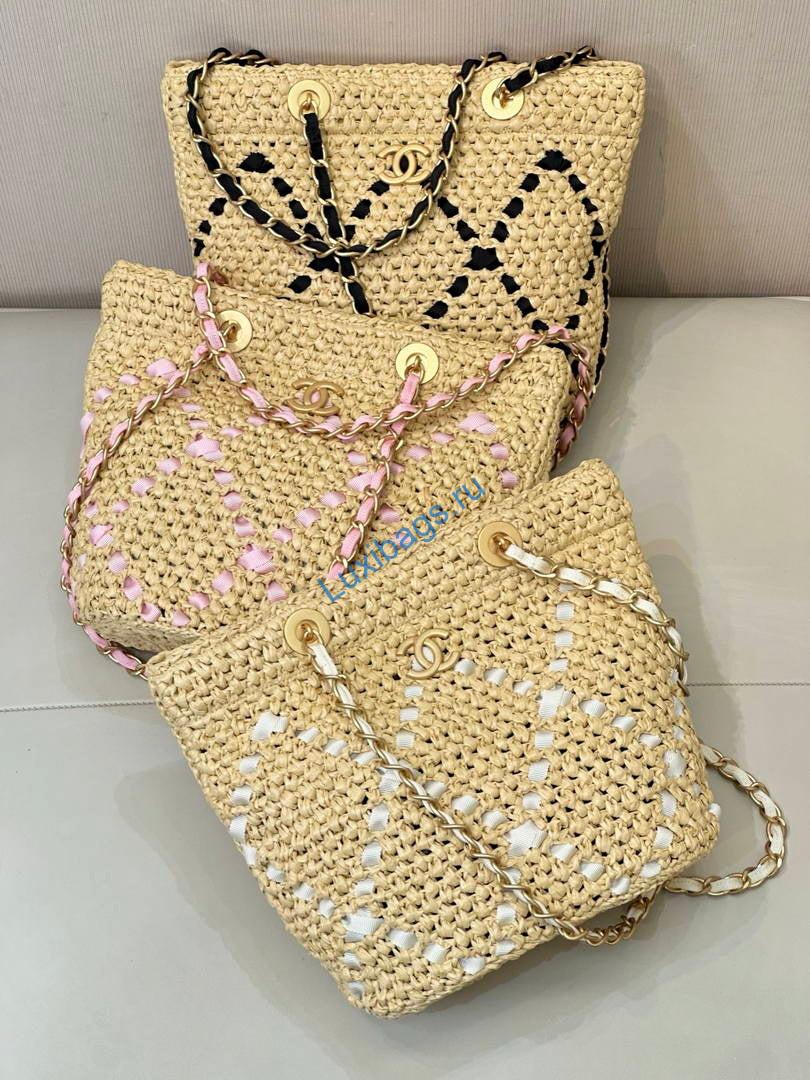 chanel small shopping bag braided raffia as5811 beige black 4 Chanel Small Shopping Bag Braided Raffia AS5811 Beige Black | chanel small shopping bag braided raffia as5811 beige 32
