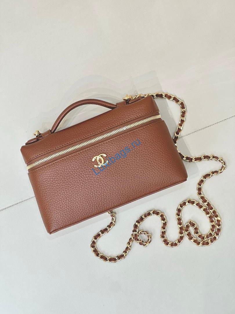 chanel small vanity with chain ap5346 brown 4 Chanel Small Vanity with chain AP5346 Brown | chanel small vanity with chain ap5346 brown 04