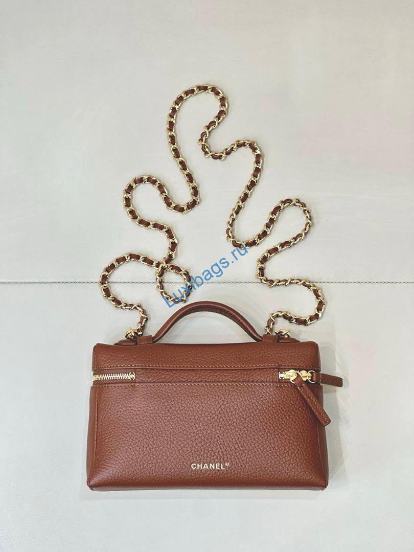 chanel small vanity with chain ap5346 brown 7 Chanel Small Vanity with chain AP5346 Brown | chanel small vanity with chain ap5346 brown 07