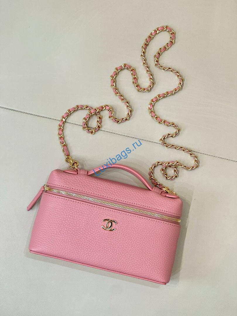 chanel small vanity with chain ap5346 pink 1 Chanel Small Vanity with chain AP5346 Pink | chanel small vanity with chain ap5346 pink 02