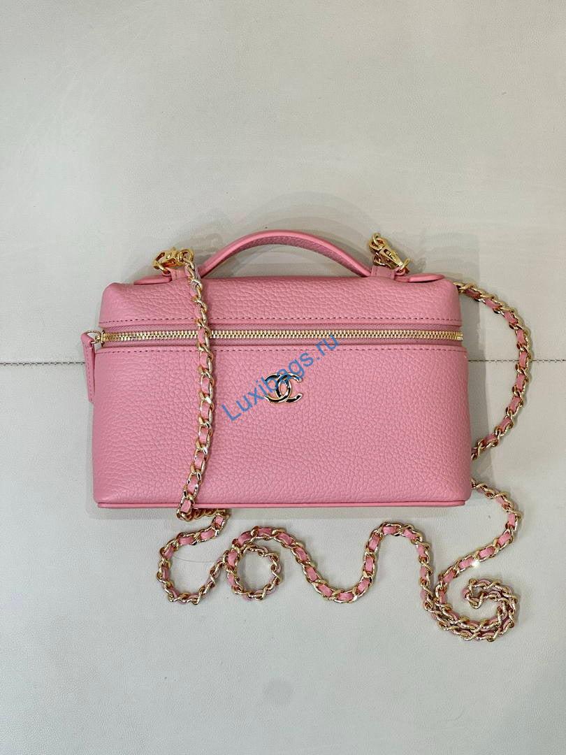 chanel small vanity with chain ap5346 pink 2 Chanel Small Vanity with chain AP5346 Pink | chanel small vanity with chain ap5346 pink 03