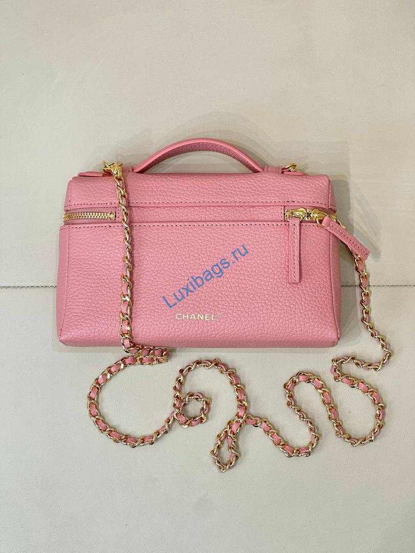 chanel small vanity with chain ap5346 pink 7 Chanel Small Vanity with chain AP5346 Pink | chanel small vanity with chain ap5346 pink 08