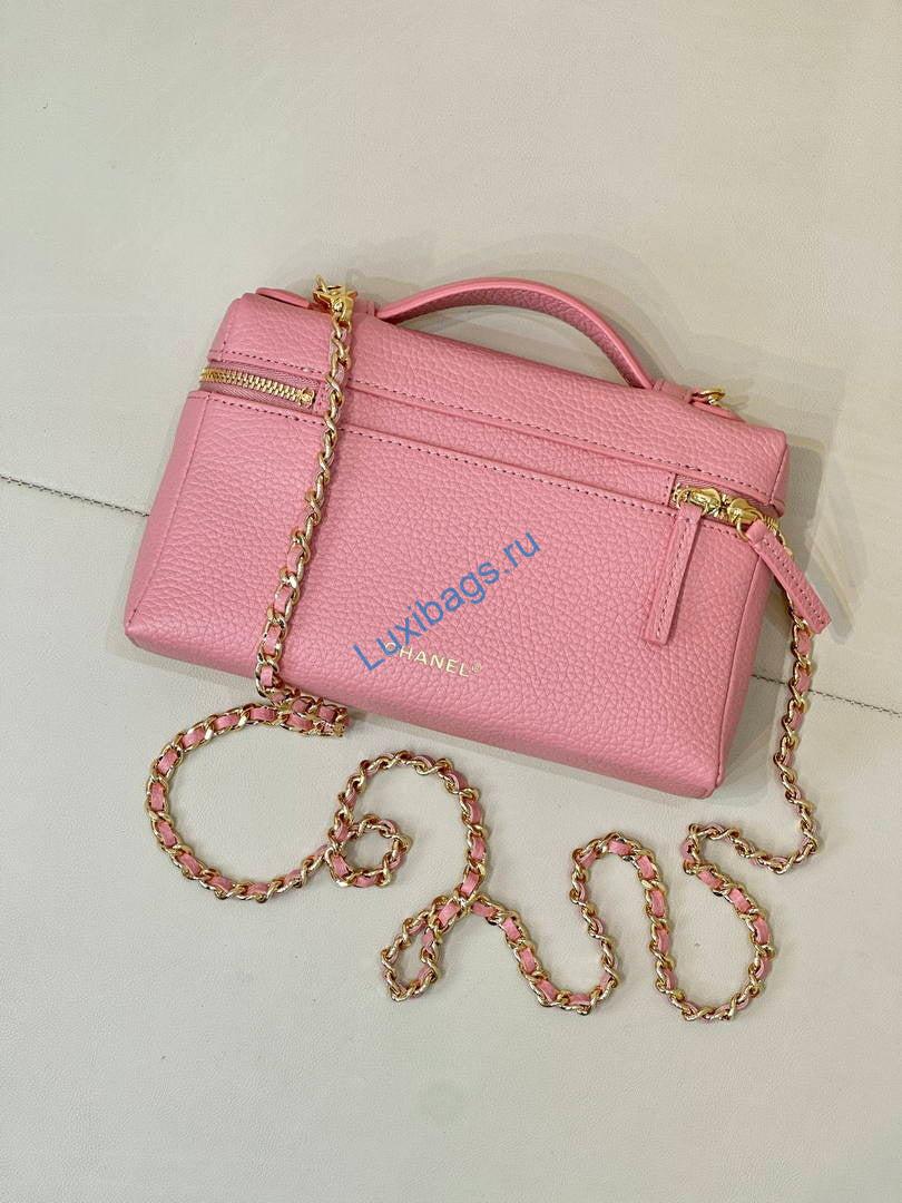 chanel small vanity with chain ap5346 pink 8 Chanel Small Vanity with chain AP5346 Pink | chanel small vanity with chain ap5346 pink 09