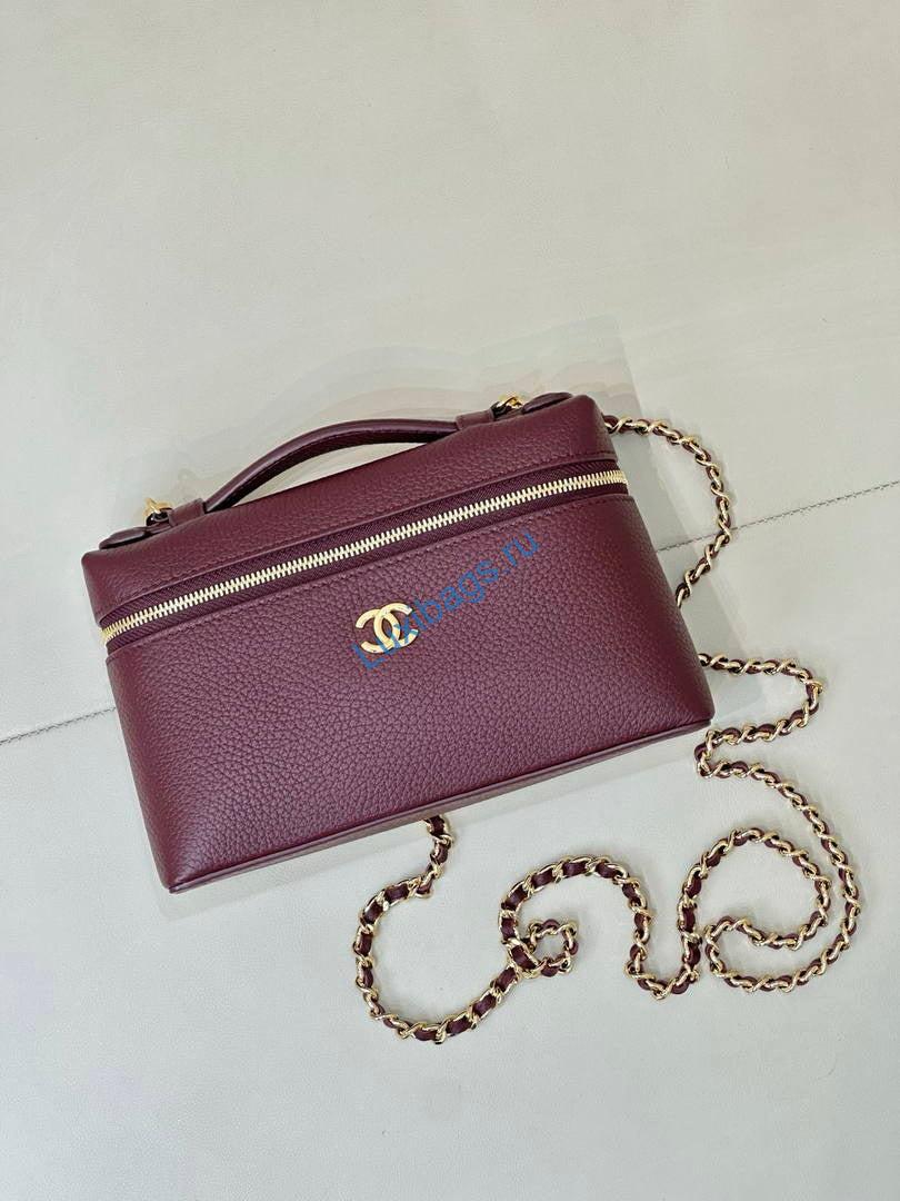 chanel small vanity with chain ap5346 wine red 3 Chanel Small Vanity with chain AP5346 Wine Red | chanel small vanity with chain ap5346 wine red 04