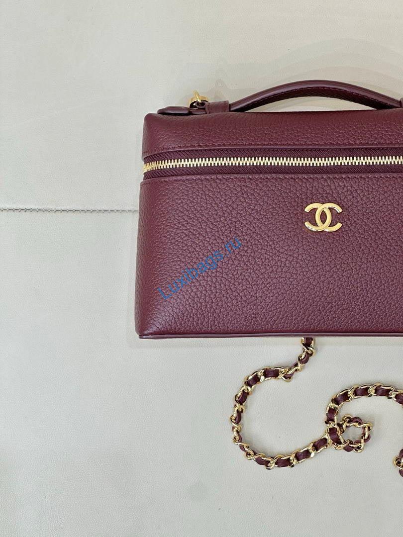 chanel small vanity with chain ap5346 wine red 4 Chanel Small Vanity with chain AP5346 Wine Red | chanel small vanity with chain ap5346 wine red 05