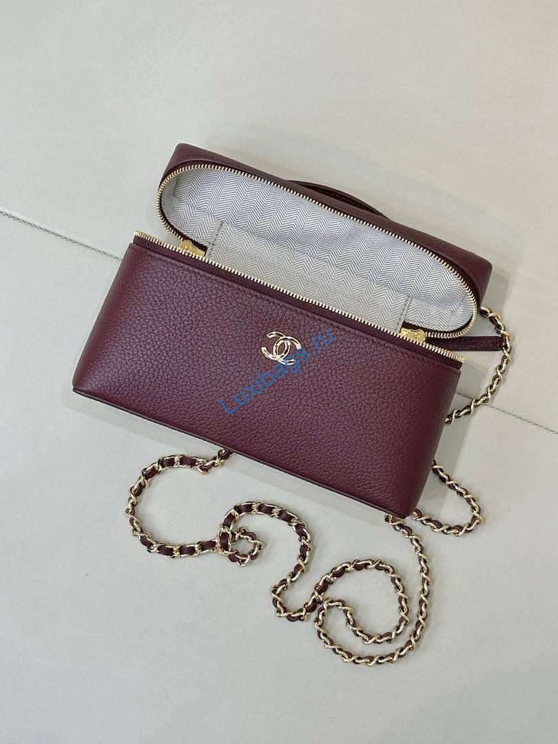 chanel small vanity with chain ap5346 wine red 5 Chanel Small Vanity with chain AP5346 Wine Red | chanel small vanity with chain ap5346 wine red 06
