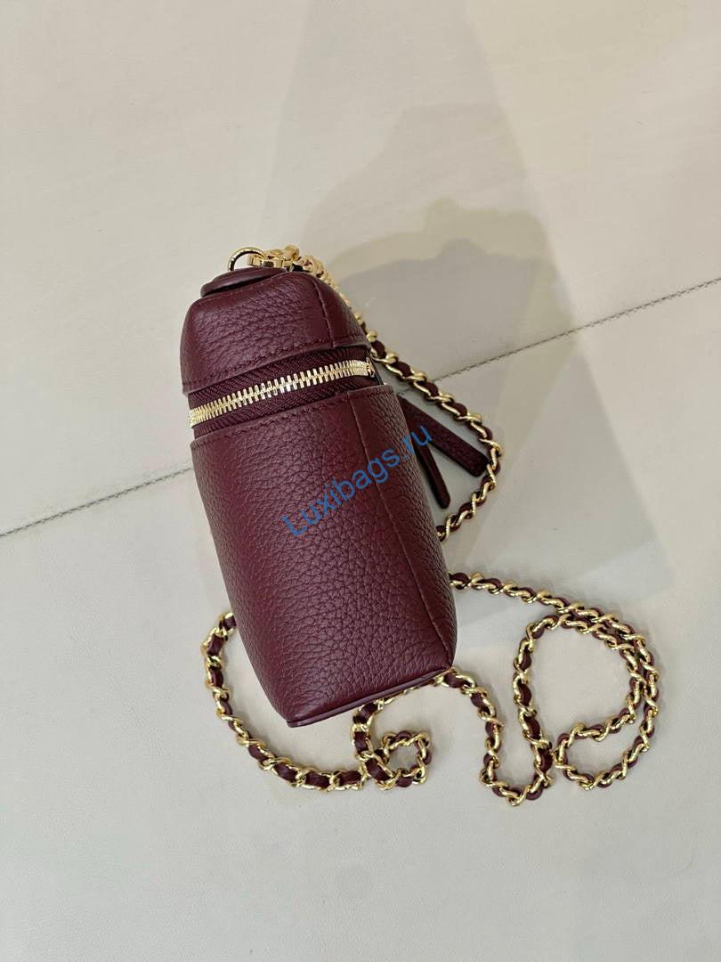Chanel Small Vanity with chain AP5346 Wine Red | chanel small vanity with chain ap5346 wine red 07