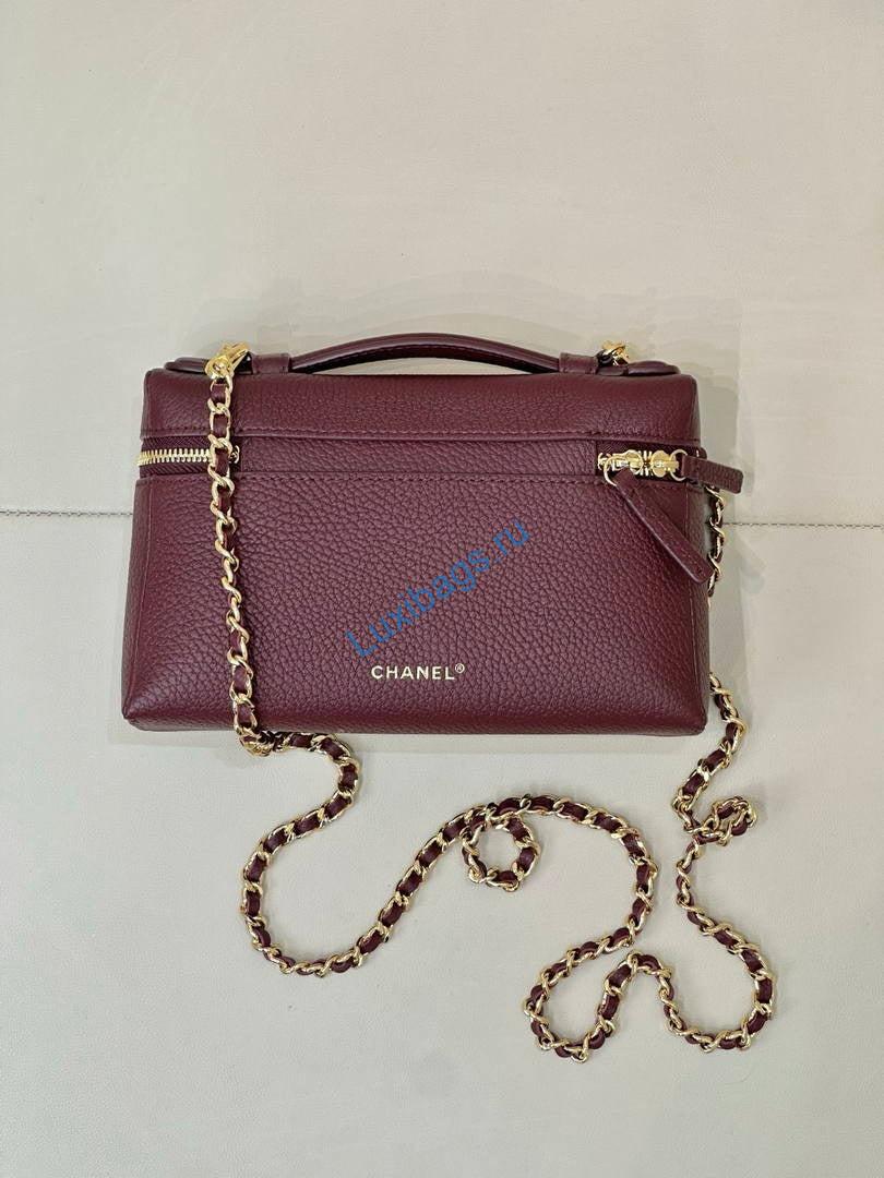 chanel small vanity with chain ap5346 wine red 7 Chanel Small Vanity with chain AP5346 Wine Red | chanel small vanity with chain ap5346 wine red 08