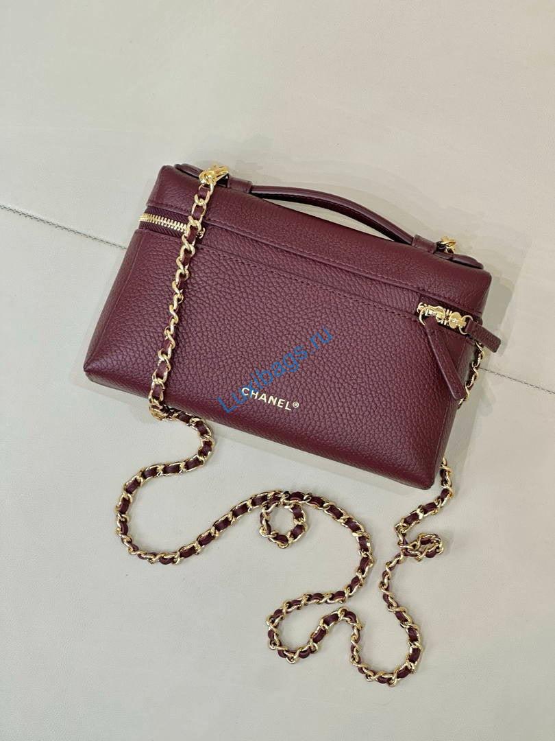 chanel small vanity with chain ap5346 wine red 8 Chanel Small Vanity with chain AP5346 Wine Red | chanel small vanity with chain ap5346 wine red 09