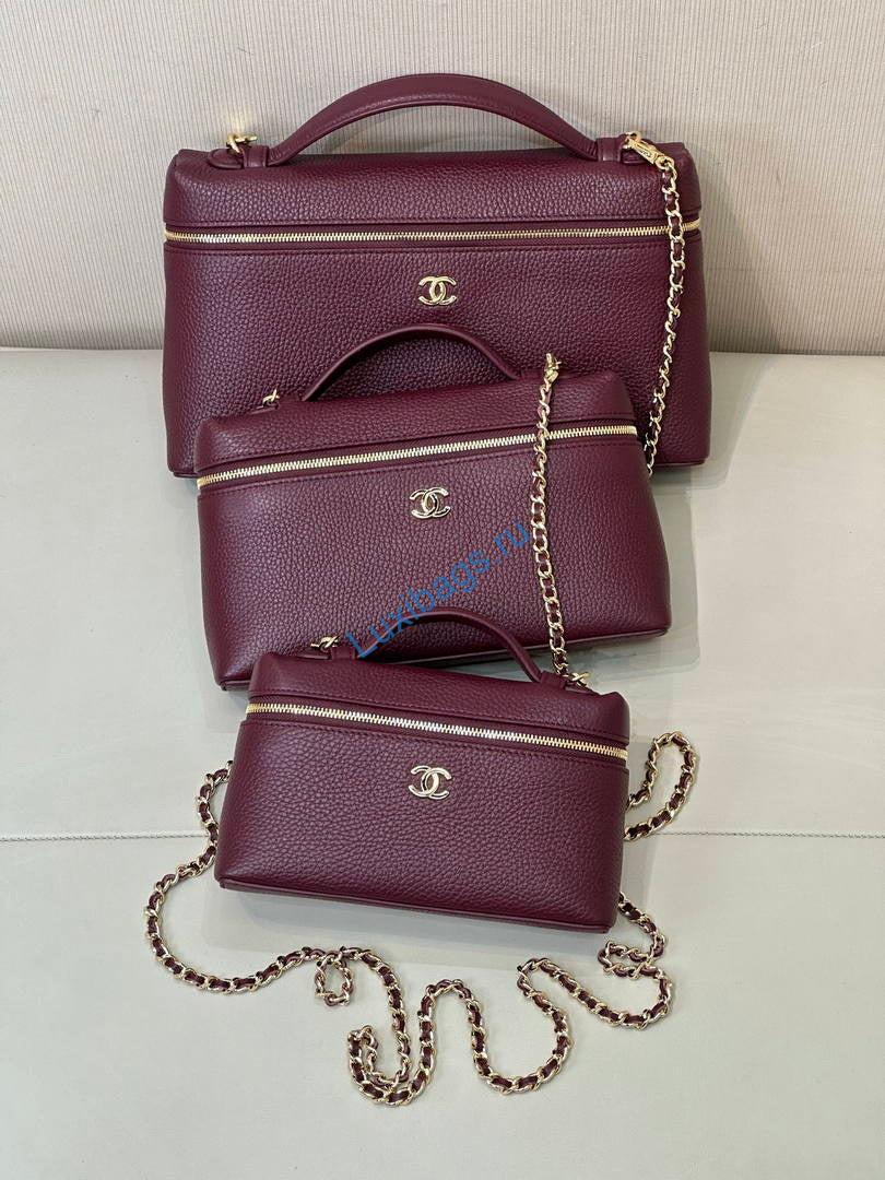 chanel small vanity with chain ap5346 wine red 15 Chanel Small Vanity with chain AP5346 Wine Red | chanel small vanity with chain ap5346 wine red 16