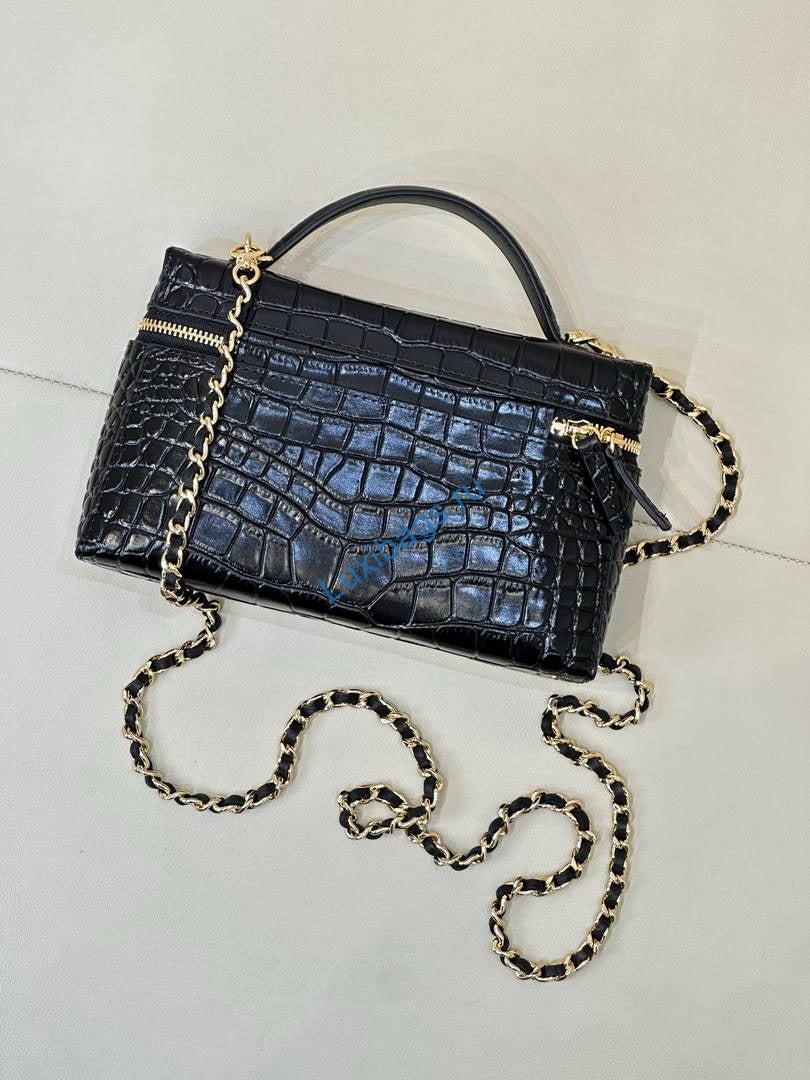 chanel vanity with chain ap5195 crocodile embossed calfskin black 8 Chanel Vanity with chain AP5195 Crocodile Embossed Calfskin Black | chanel vanity with chain ap5195 crocodile embossed calfskin black 18
