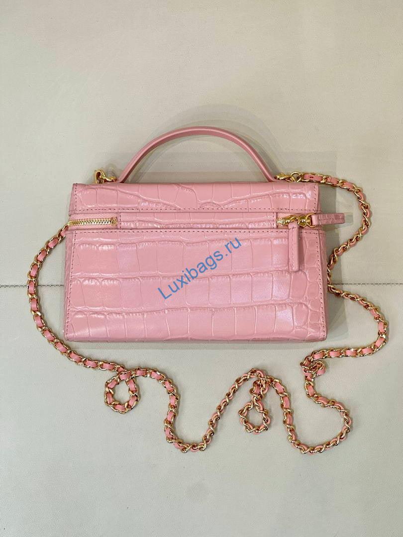 chanel vanity with chain ap5195 crocodile embossed calfskin pink 13 Chanel Vanity with chain AP5195 Crocodile Embossed Calfskin Pink | chanel vanity with chain ap5195 crocodile embossed calfskin pink 08