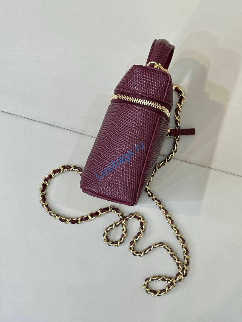 chanel vanity with chain ap5195 lizard-patterned skin calfskin dark burgundy 5 Chanel Vanity with chain AP5195 Lizard-patterned skin Calfskin Dark Burgundy | chanel vanity with chain ap5195 lizard patterned skin calfskin 18
