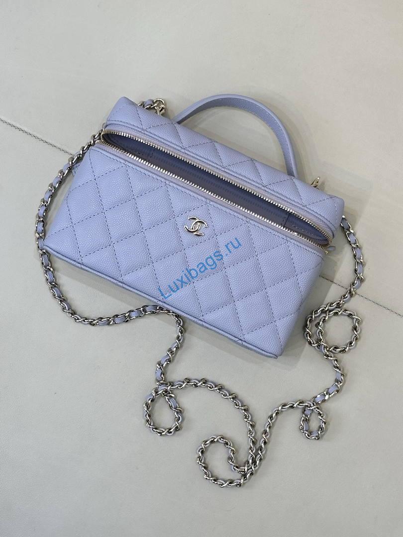 Chanel Vanity with Chain Lambskin AP4385 Light Purple | chanel vanity with chain lambskin ap4385 23