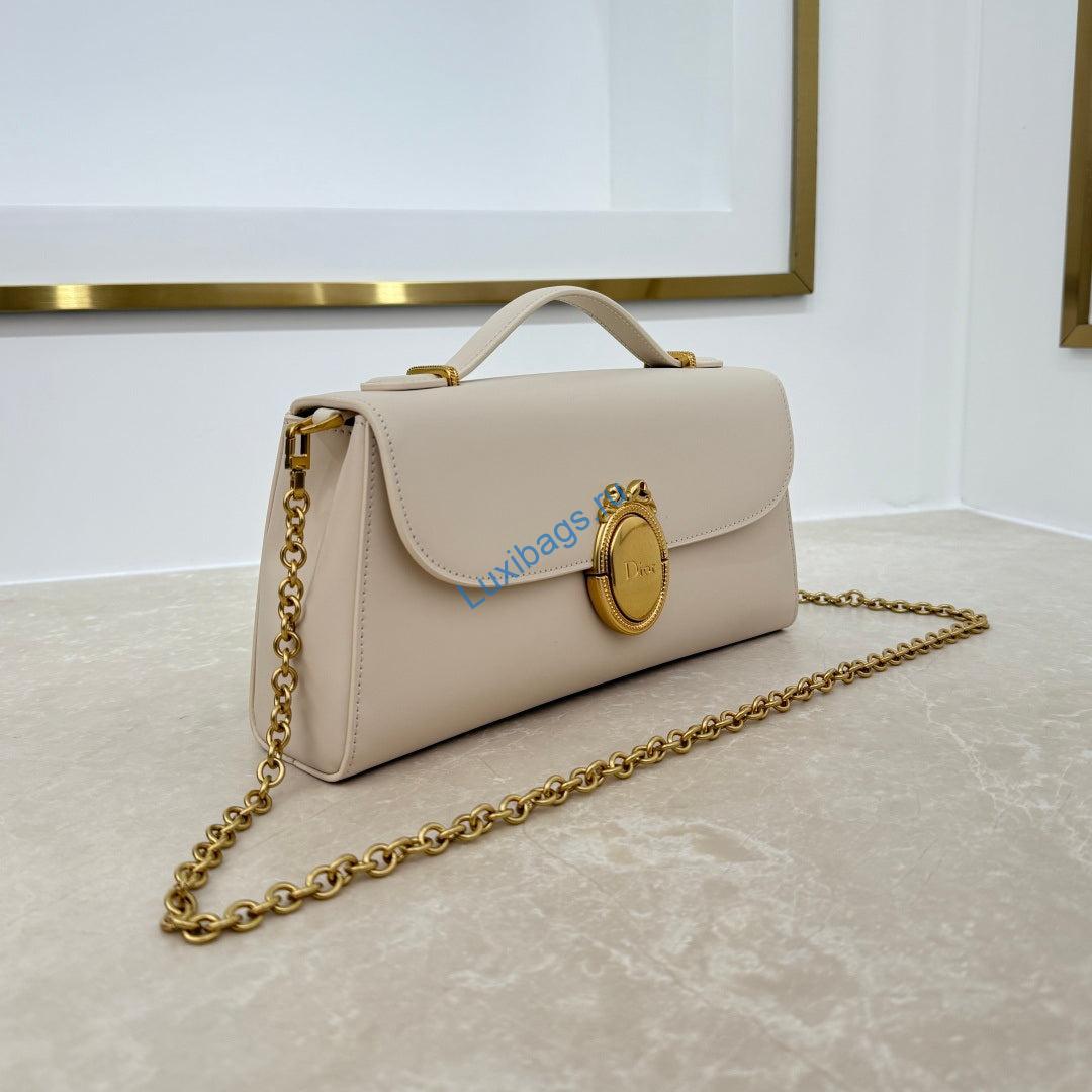 Dior Médaillon Pouch Black Smooth Calfskin M3671 Beige | dior m daillon pouch black smooth calfskin m3671 black 02