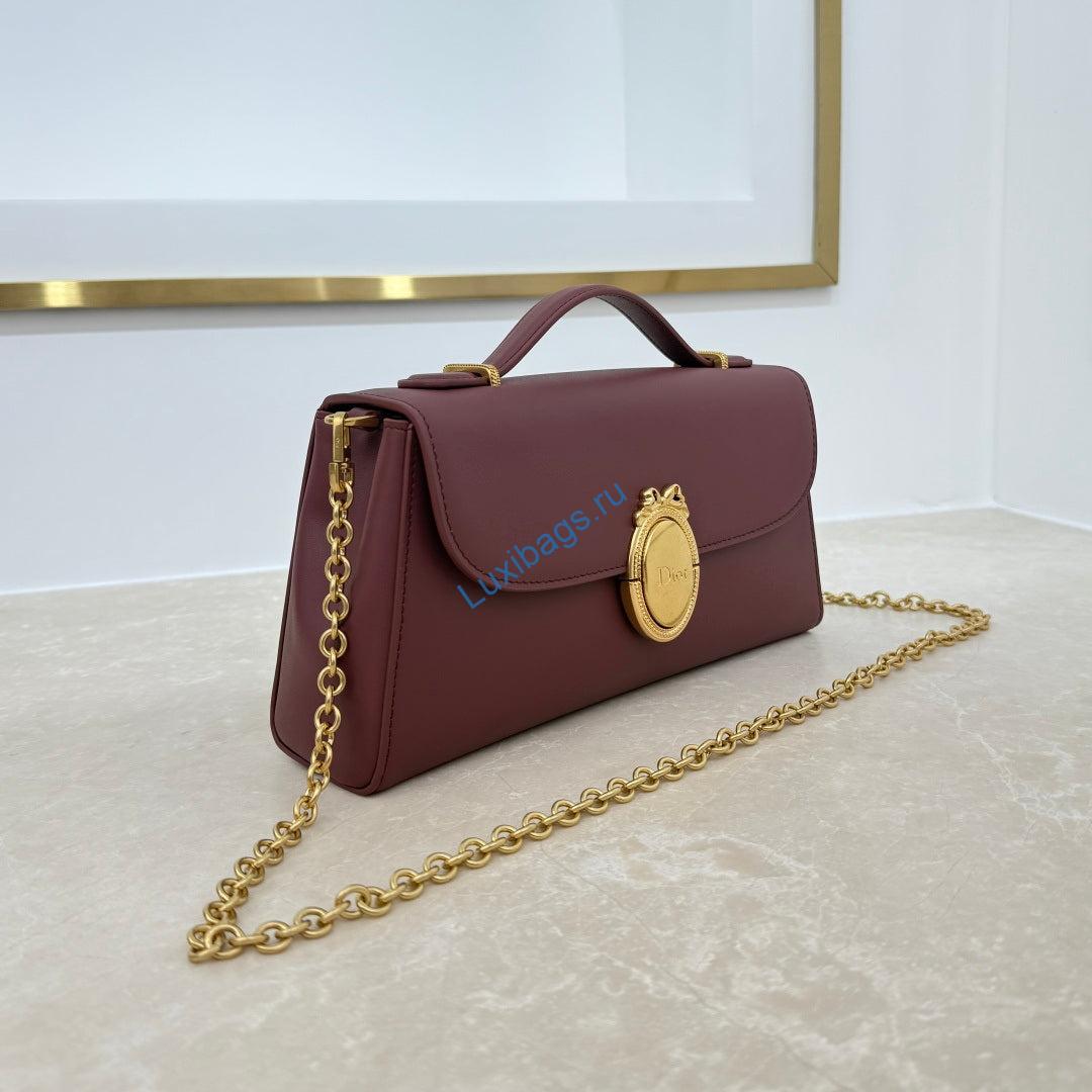 dior médaillon pouch black smooth calfskin m3671 wine red 1 Dior Médaillon Pouch Black Smooth Calfskin M3671 Wine Red | dior m daillon pouch black smooth calfskin m3671 black 11