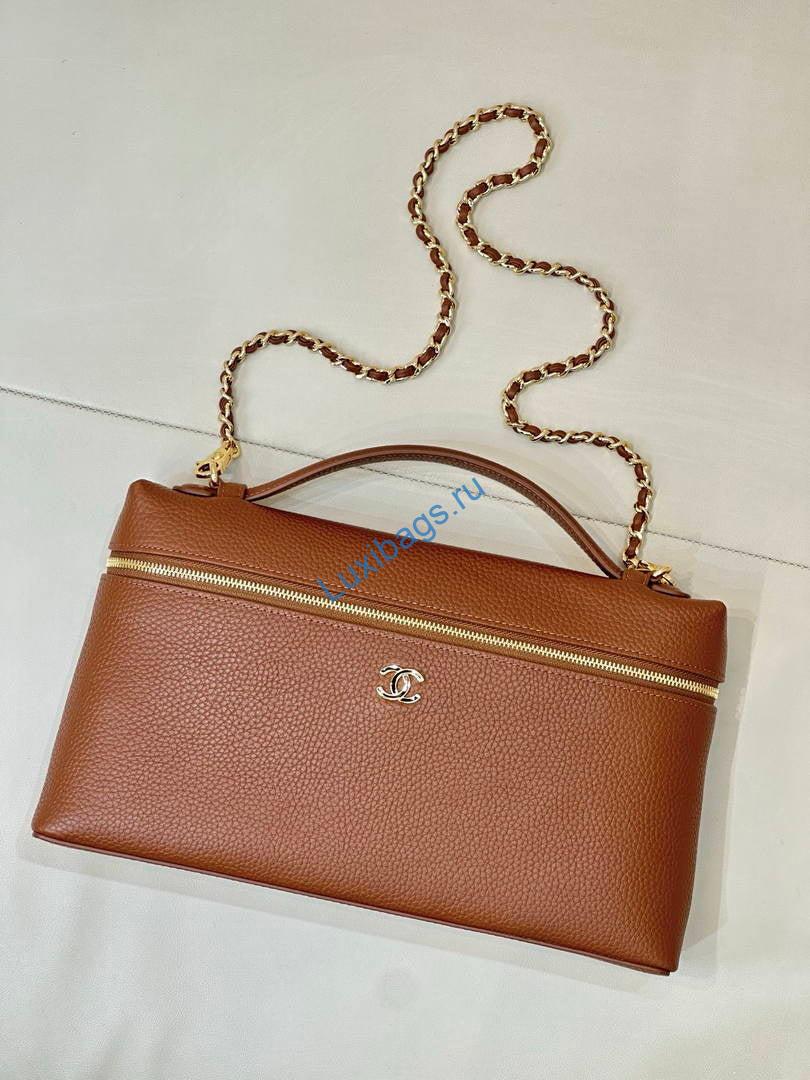 chanel extra large vanity with chain ap6743 brown 1 Chanel Extra large Vanity with chain AP6743 Brown | extra large vanity with chain ap6743 brown 02
