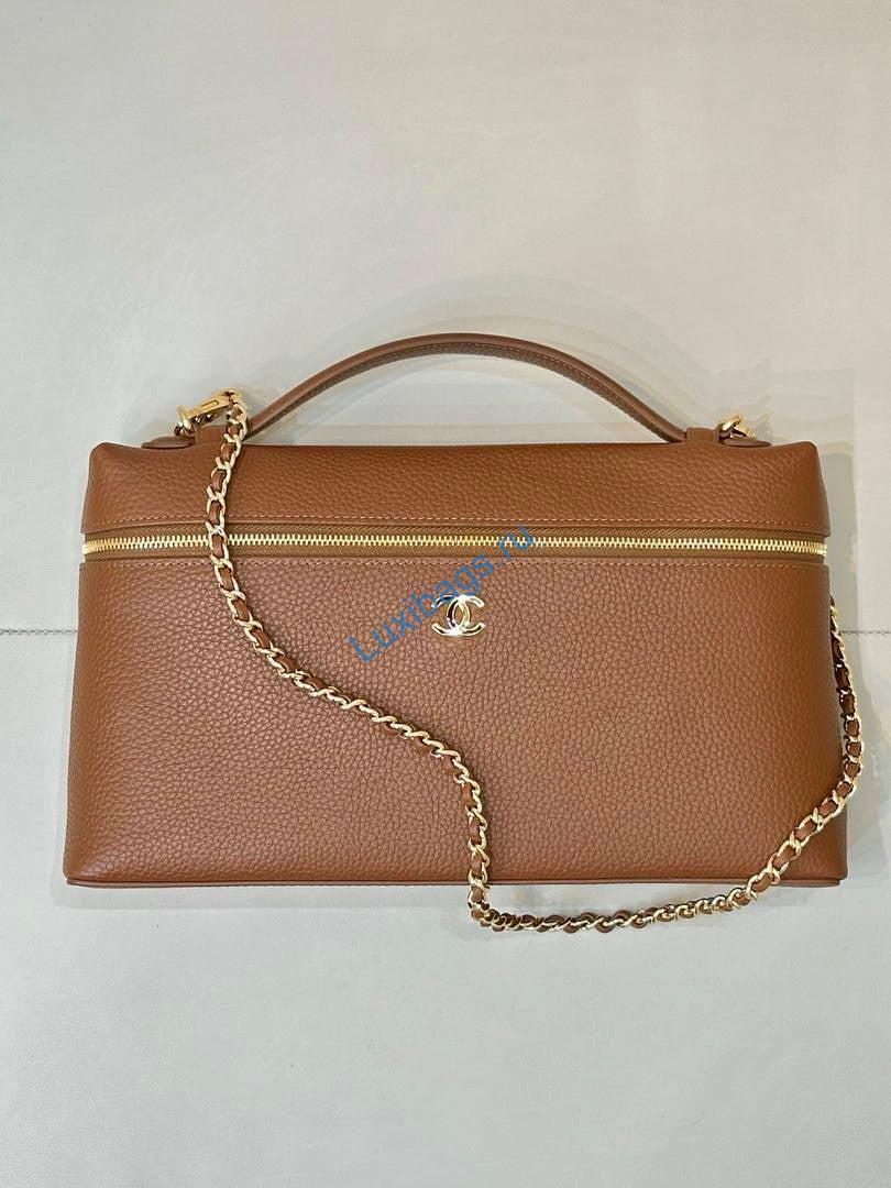 chanel extra large vanity with chain ap6743 brown 2 Chanel Extra large Vanity with chain AP6743 Brown | extra large vanity with chain ap6743 brown 03