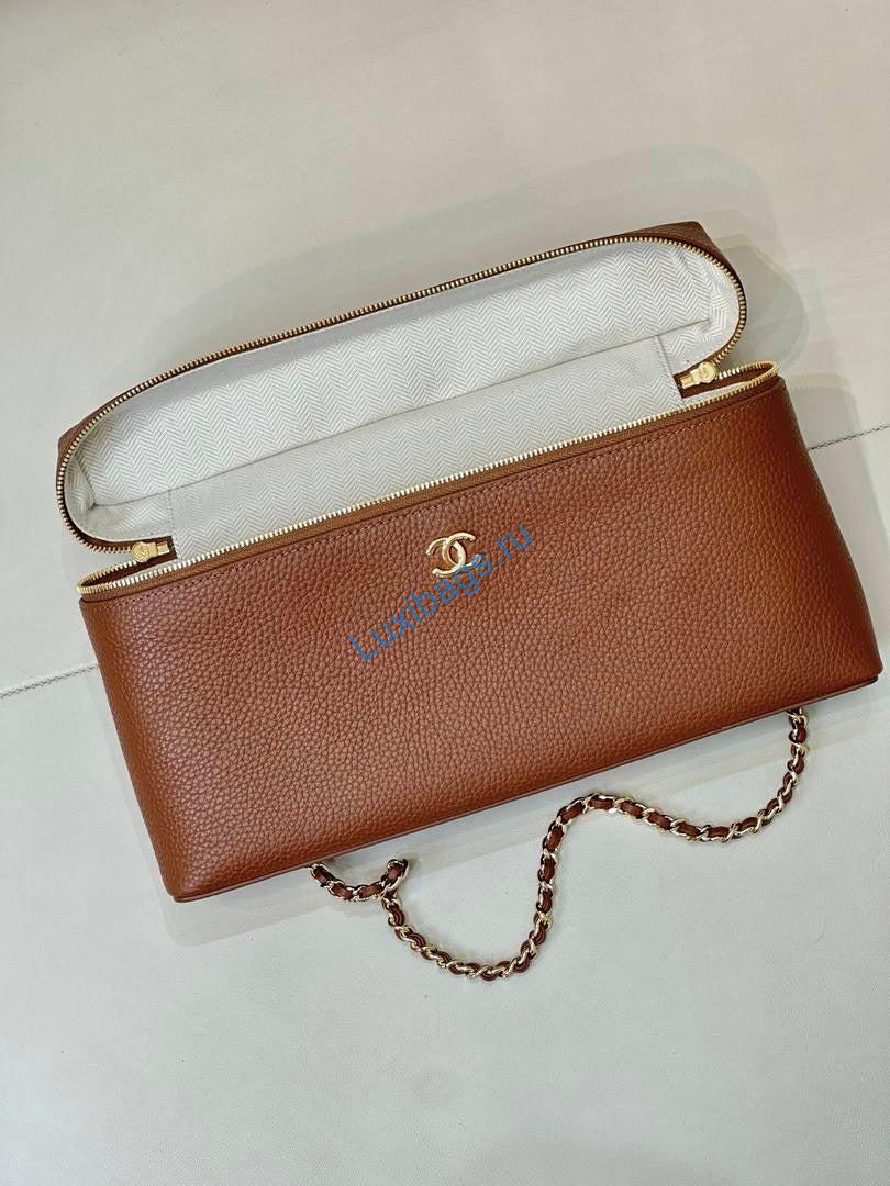 chanel extra large vanity with chain ap6743 brown 5 Chanel Extra large Vanity with chain AP6743 Brown | extra large vanity with chain ap6743 brown 06