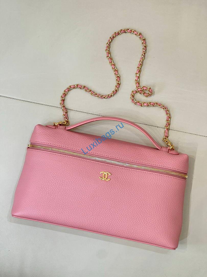 chanel extra large vanity with chain ap6743 pink 2 Chanel Extra large Vanity with chain AP6743 PINK | extra large vanity with chain ap6743 pink 03