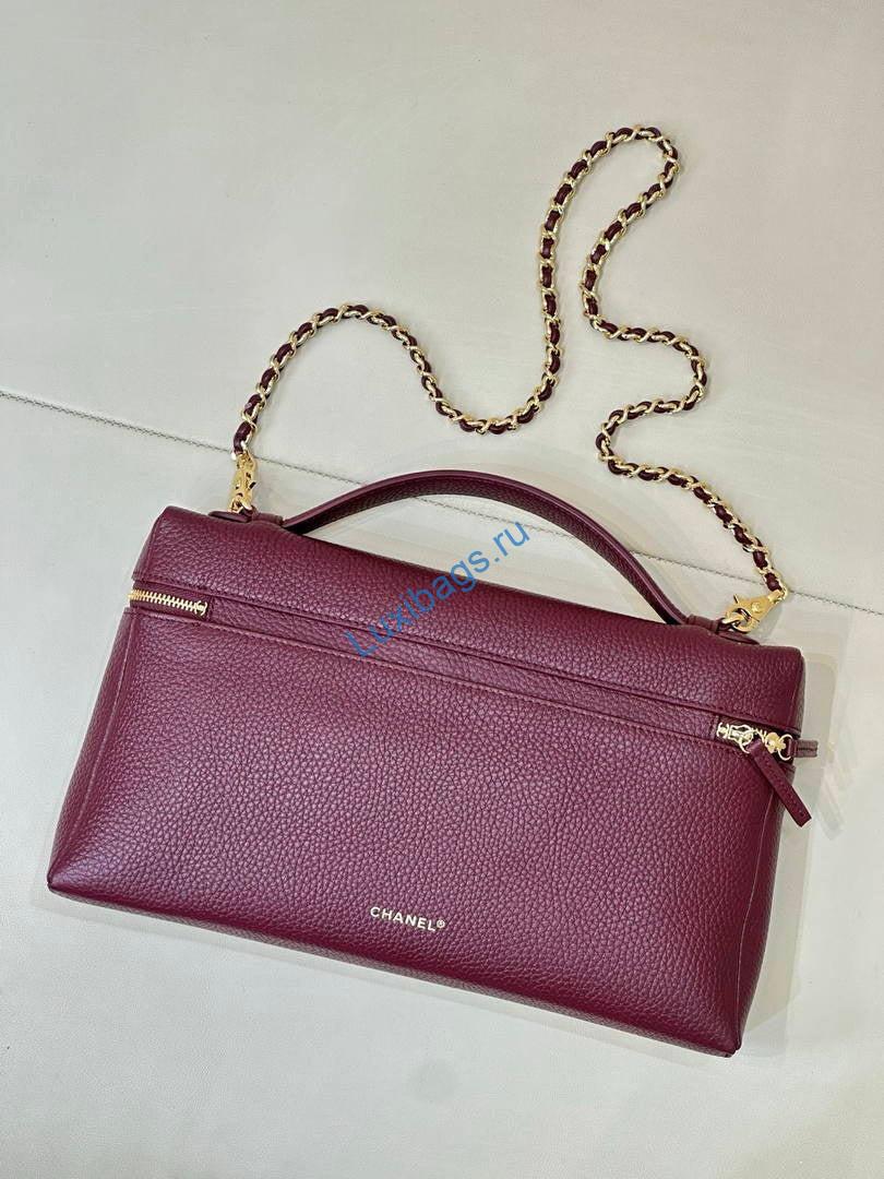 Chanel Extra large Vanity with chain AP6743 Wine Red | extra large vanity with chain ap6743 wine red 27