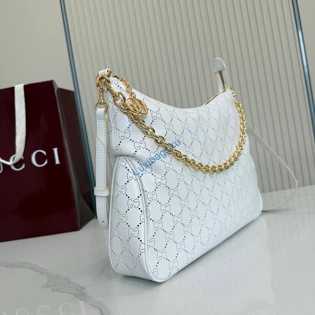 Gucci Lady Lunetta Chain medium shoulder bag A006OA | gucci lady lunetta chain medium shoulder bag 02