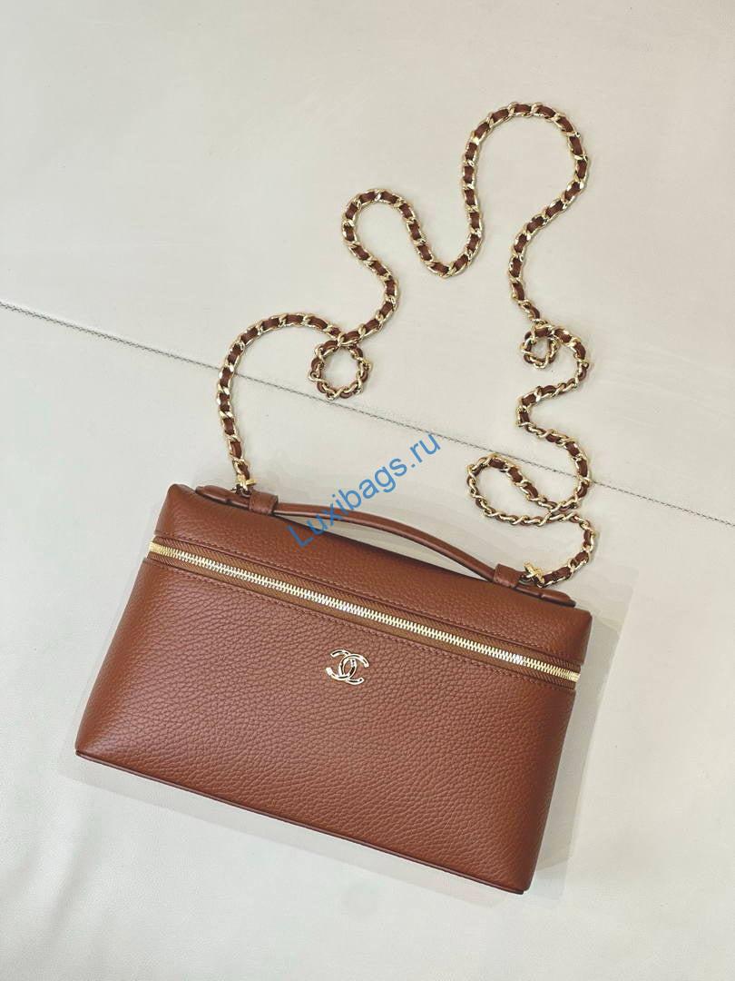chanel large vanity with chain ap5347 brown 1 Chanel Large Vanity with chain AP5347 Brown | large vanity with chain ap5347 brown 02