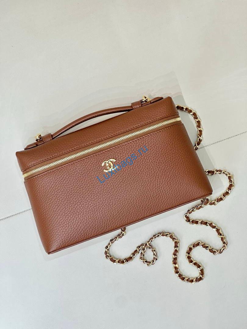 chanel large vanity with chain ap5347 brown 3 Chanel Large Vanity with chain AP5347 Brown | large vanity with chain ap5347 brown 04