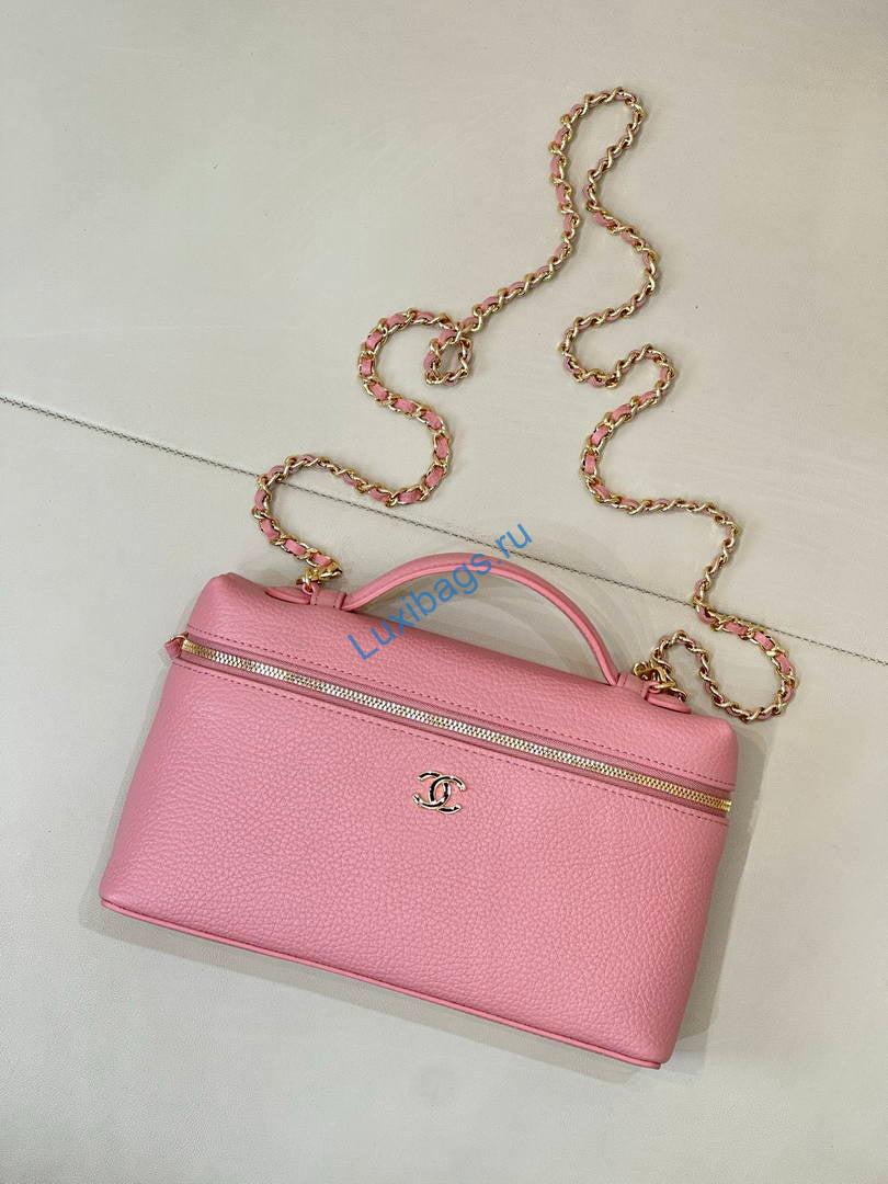 chanel large vanity with chain ap5347 pink 1 Chanel Large Vanity with chain AP5347 Pink | large vanity with chain ap5347 pink 02