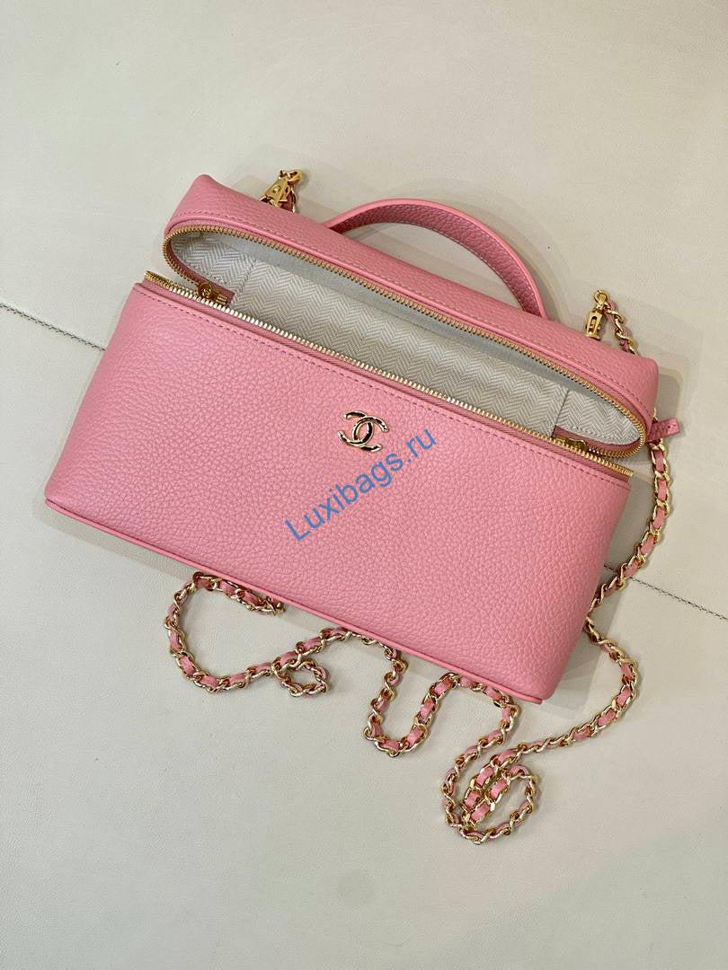 chanel large vanity with chain ap5347 pink 5 Chanel Large Vanity with chain AP5347 Pink | large vanity with chain ap5347 pink 06