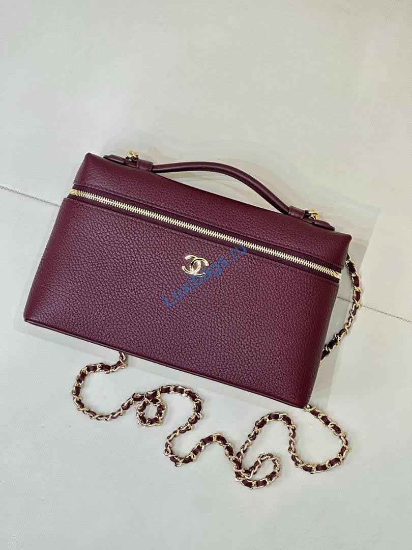 chanel large vanity with chain ap5347 wine red 2 Chanel Large Vanity with chain AP5347 Wine Red | large vanity with chain ap5347 wine red 03