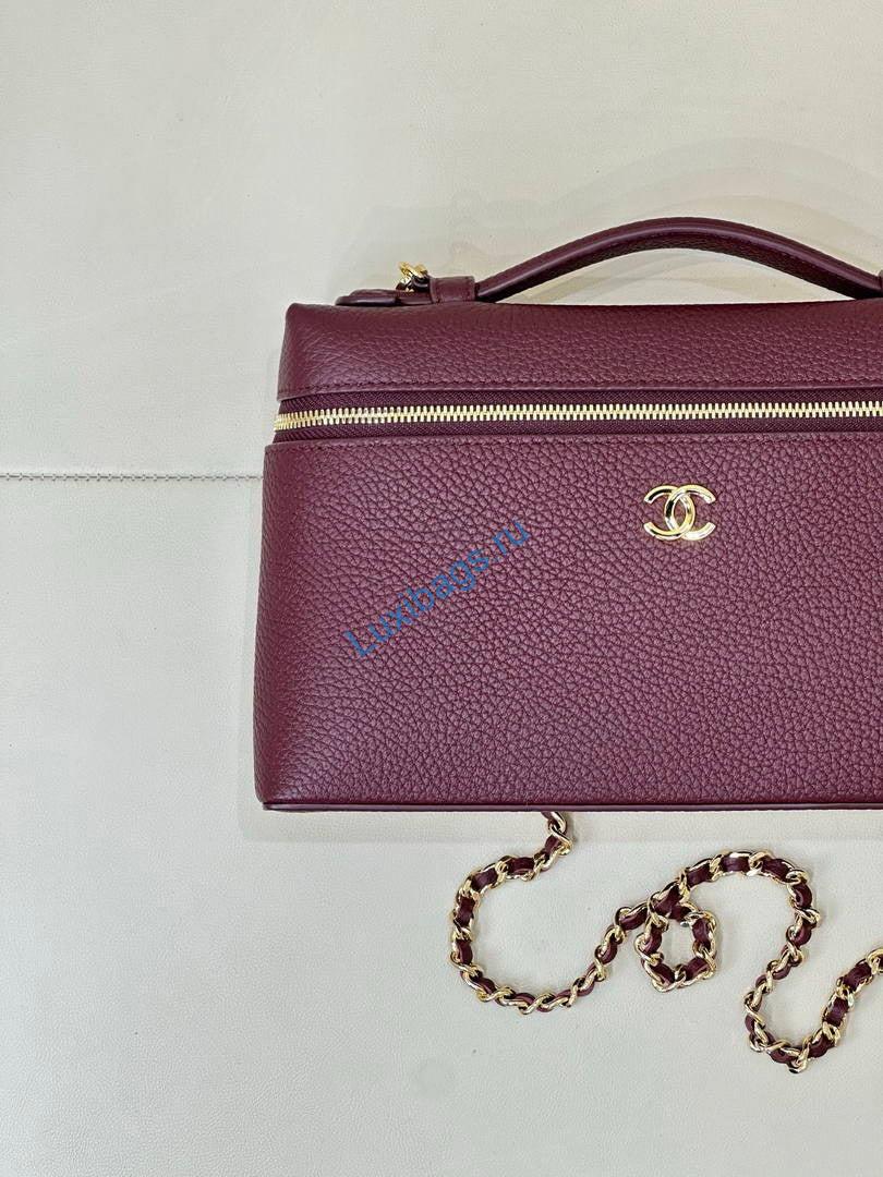 chanel large vanity with chain ap5347 wine red 3 Chanel Large Vanity with chain AP5347 Wine Red | large vanity with chain ap5347 wine red 04