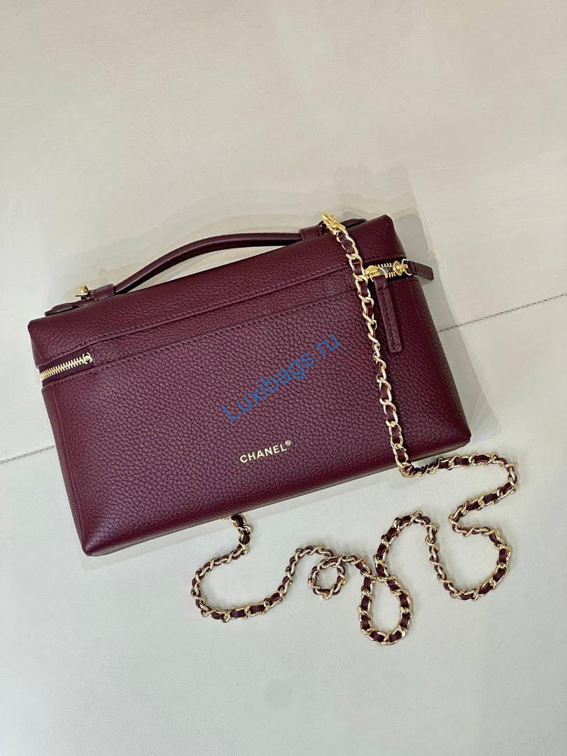 chanel large vanity with chain ap5347 wine red 7 Chanel Large Vanity with chain AP5347 Wine Red | large vanity with chain ap5347 wine red 08