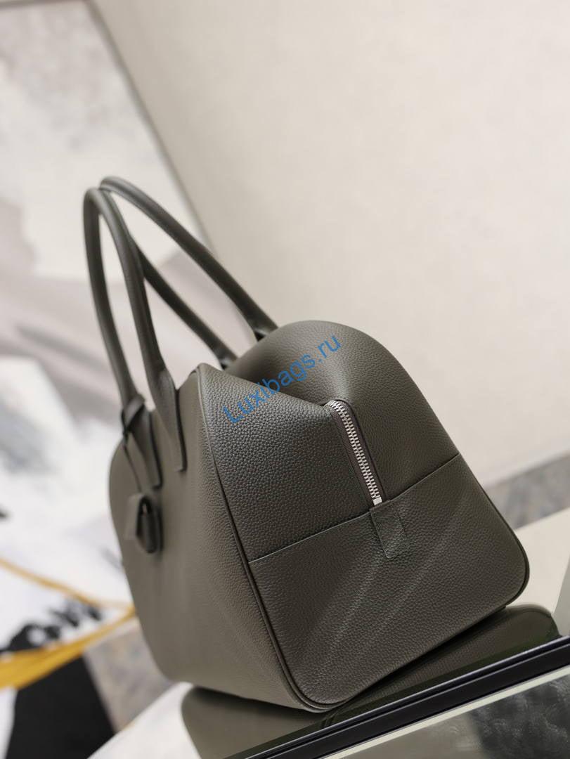 Saint Laurent YSL Sac De Jour Boston Large Nero 851687 Dark Green | sac de jour boston in grained leather 851687 04