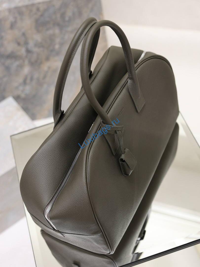 Saint Laurent YSL Sac De Jour Boston Large Nero 851687 Dark Green | sac de jour boston in grained leather 851687 05