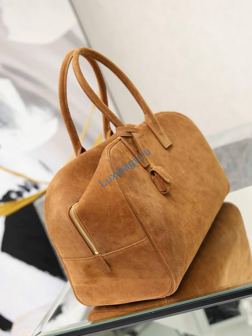 saint laurent ysl sac de jour boston large nero suede 851687 brown 3 Saint Laurent YSL Sac De Jour Boston Large Nero Suede 851687 Brown | sac de jour boston in suede leather 851687 04