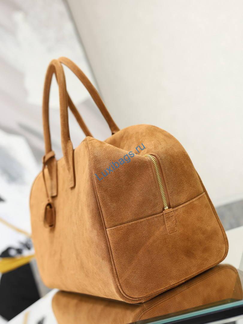saint laurent ysl sac de jour boston large nero suede 851687 brown 4 Saint Laurent YSL Sac De Jour Boston Large Nero Suede 851687 Brown | sac de jour boston in suede leather 851687 05