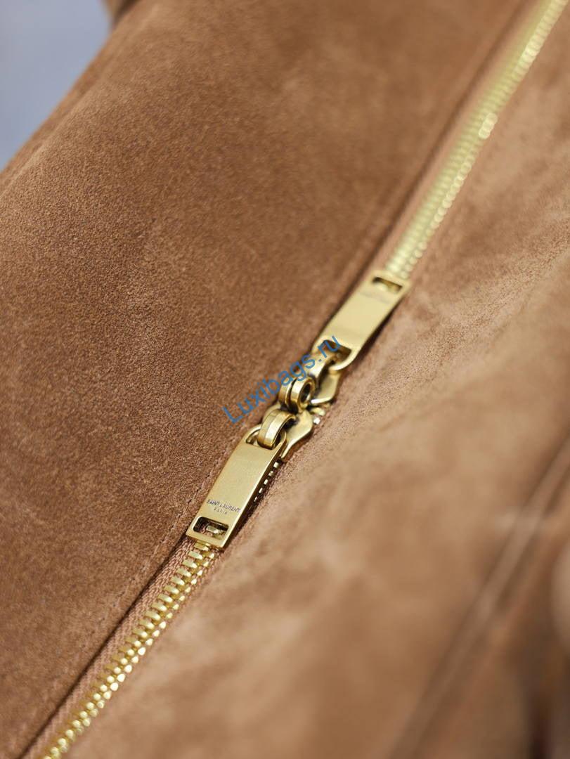 saint laurent ysl sac de jour boston large nero suede 851687 brown 5 Saint Laurent YSL Sac De Jour Boston Large Nero Suede 851687 Brown | sac de jour boston in suede leather 851687 06