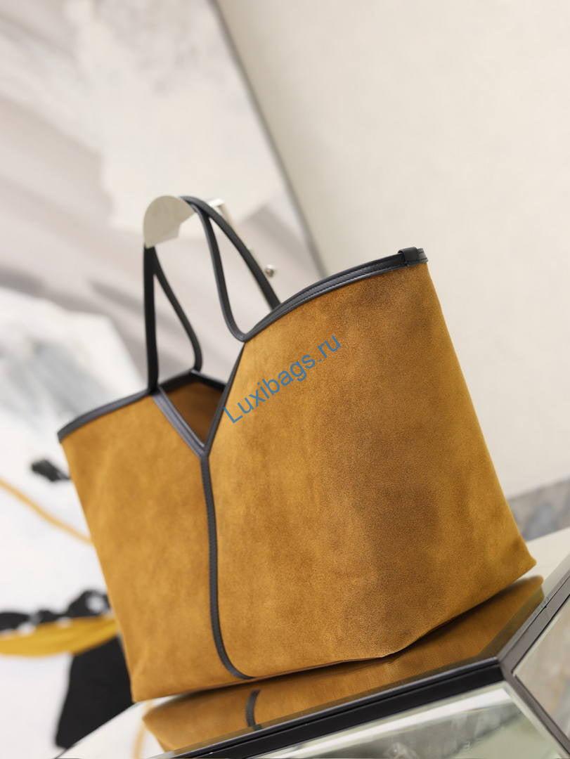 saint laurent ysl 869462 y suede leather tote brown 5 Saint Laurent YSL 869462 Y Suede Leather Tote Brown | saint laurent ysl 869462 y leather tote 06