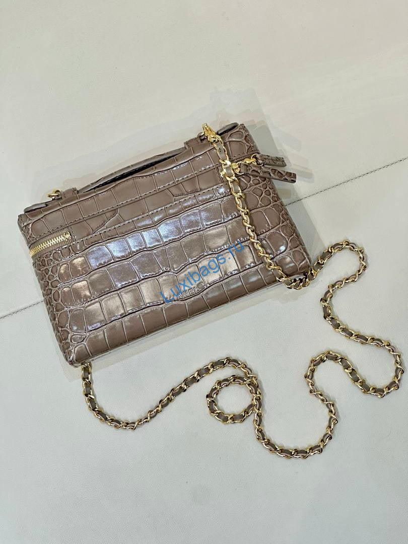 chanel small vanity with chain ap5346 crocodile embossed calfskin gray brown 7 Chanel Small Vanity with chain AP5346 Crocodile Embossed Calfskin Gray Brown | small vanity with chain ap5346 crocodile embossed calfskin gray brown 08