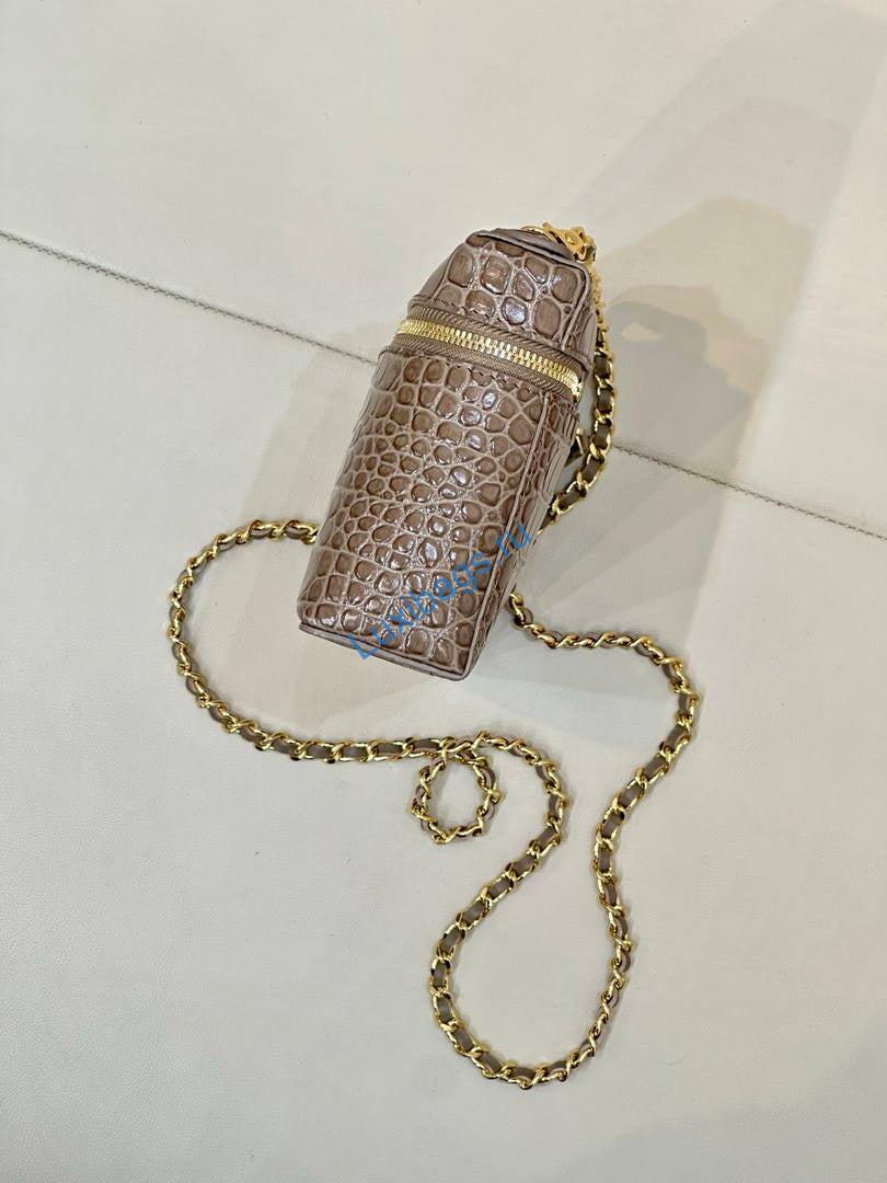 chanel small vanity with chain ap5346 crocodile embossed calfskin gray brown 8 Chanel Small Vanity with chain AP5346 Crocodile Embossed Calfskin Gray Brown | small vanity with chain ap5346 crocodile embossed calfskin gray brown 09